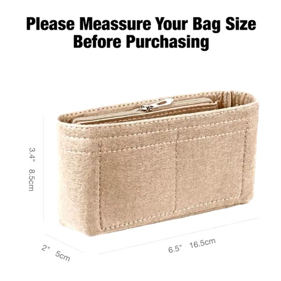 Longchamp Le Pliage Mini Pouch Felt Purse Handbag Bag Insert Organizer - Picture 7 of 15